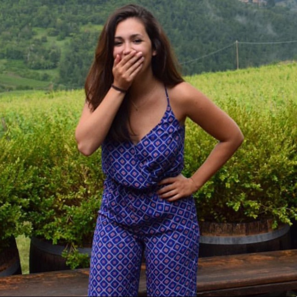 Altard State Jumpsuit Blue and Pink Size XS